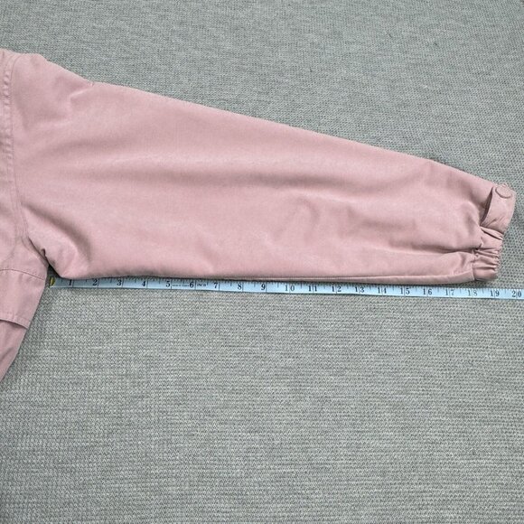 Cabelas Womens Lavender Windbreaker Jacket Vented Back High Neck Snap Zip XL Reg - Picture 13 of 16